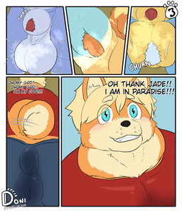 animal_genitalia anthro anus_outline armpit_hair ball_tuft body_hair canine_genitalia churn churning_balls dialogue genital_focus genitals group male motion_lines musclegut muscular onomatopoeia sheath smile solo sound_effects speech_bubble tail tail_motion tailwag text tuft donisette bluey_(series) bandit_heeler joshiba radley_heeler stripe_heeler australian_cattle_dog canid canine canis cattledog domestic_dog herding_dog hybrid mammal mixed_breed pastoral_dog shiba_inu spitz welsh_corgi absurd_res comic hi_res