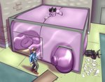 absurd_res big_breasts big_butt blues64 breasts butt candy dessert destruction duo female food generation_5_pokemon gothitelle hi_res hilbert_(pokemon) huge_breasts huge_butt humanoid hyper hyper_breasts male mr.pink nintendo pokemon pokemon_(species) rare_candy room_filling