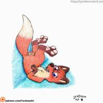 3_toes animal_genitalia animal_pussy anus ass_up bent_legs brown_ears butt canine_genitalia canine_pussy feet female feral foot_fetish foot_focus fur genitals legs_in_air legs_up lying lying_on_ground on_back on_ground patreon_artist patreon_logo patreon_username pawpads paws pink_pawpads pussy red_body red_fur smile solo spread_legs spreading text toes young yordraw jungledyret_hugo patreon rita_(jungledyret) canid canine fox mammal red_fox true_fox 1:1 hi_res traditional_media_(artwork) url