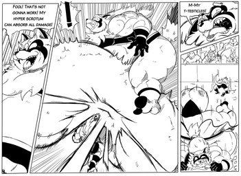 anthro ball_punching ballbusting balls belly big_balls big_belly bodily_fluids clothed clothed_anthro clothed_male clothing cock_and_ball_torture crying dialogue duo_focus falling genital_torture genitals group huge_balls hyper hyper_balls hyper_genitalia male male_anthro midair muscular muscular_anthro muscular_male open_mouth open_smile overweight overweight_anthro overweight_male pain punch size_difference smile speech_bubble tears teeth text reagan700 canid canine mammal mouse murid murine raccoon_dog rodent tanuki black_and_white comic digital_drawing_(artwork) digital_media_(artwork) english_text monochrome