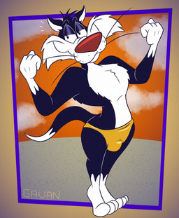 3_toes 4_fingers anthro back_tuft barefoot beach bedroom_eyes belly biped black_body black_eyes black_fur bulge cheek_tuft chest_tuft clothed clothing cloud cloudy_sky curling_tail curvy_figure dipstick_tail facial_tuft feet fingers flexing flexing_bicep flexing_both_biceps flexing_muscles flexing_pecs fluffy fluffy_chest fur gloves_(marking) grin grinning_at_viewer half-closed_eyes head_tuft humanoid_heel leg_markings lines_drawn looking_at_viewer male markings narrowed_eyes orange_sky outside pecs plantigrade pose puffed_out_chest raised_heel red_nose sand seductive sky slightly_chubby slightly_chubby_anthro slightly_chubby_male smile smiling_at_viewer smirk smirking_at_viewer socks_(marking) solo speedo speedo_only standing_on_toes swimwear tail tail_markings tiptoes toes toony topless topless_anthro topless_male tuft whisker_spots whiskers white_belly white_body white_feet white_fur white_hands white_sclera white_tail_tip wide_hips yellow_clothing yellow_speedo yellow_swimwear gavanzude looney_tunes warner_brothers sylvester_(looney_tunes) domestic_cat felid feline felis mammal tuxedo_cat 2025 alternate_version_at_paywall colored digital_drawing_(artwork) digital_media_(artwork) flat_colors hi_res pinup signature