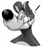 anthro exclamation_point fleischer_style_toon human_to_anthro latex male simple_background solo species_transformation toonification toony transformation white_background manaozyfolf human inkblot mammal mephitid skunk digital_drawing_(artwork) digital_media_(artwork) hi_res portrait