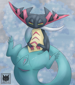 butt female feral genitals solo tail vulva mel21-12 mythology nintendo pokemon dragapult dragon generation_8_pokemon ghost mythological_creature mythological_scalie pokemon_(species) scalie spirit absurd_res hi_res