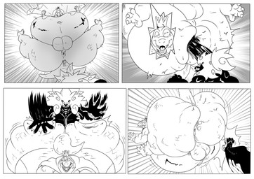 anthro anus balls beating big_balls big_butt butt butt_jiggle butt_kick butt_motion butt_slap cape clothed clothing crown duo fight fisting footwear genitals headgear huge_butt jiggling jumping_toward_another kick lion_mane male mane obese obese_anthro obese_male overweight overweight_anthro overweight_male partially_clothed partially_clothed_anthro partially_clothed_male penetration presenting presenting_anus presenting_hindquarters punch sandals shoes slap spanking reagan700 donkey_kong_(series) nintendo gin_(reagan700) king_k._rool felid kremling lion mammal pantherine scalie comic hi_res monochrome