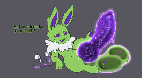 animal_genitalia animal_penis anthro anthrofied ball_growth balls belly big_balls big_penis canine_genitalia canine_penis erection feet genital_growth genitals grey_background growth huge_balls huge_penis hyper hyper_balls hyper_genitalia hyper_penis knot knotted_penis male male_anthro navel pawpads penis penis_growth pokemorph potion_(pokemon) sheath simple_background soles solo talking_to_viewer text vein veiny_penis twinkletwilight nintendo pokemon eeveelution generation_1_pokemon jolteon pokemon_(species) shiny_pokemon colored digital_media_(artwork) english_text hi_res