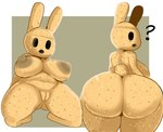 anthro areola big_areola big_breasts big_butt big_nipples breasts butt butt_from_the_front female genitals huge_areola huge_butt huge_nipples kneeling looking_back nipples presenting presenting_pussy puffy_areola puffy_nipples pussy question_mark solo darky animal_crossing nintendo coco_(animal_crossing) lagomorph leporid mammal rabbit hi_res