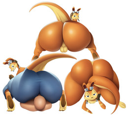 anthro ass_up balls big_butt butt facesitting fur genitals looking_at_viewer looking_back looking_smug male male/male orange_body orange_fur pawpads sitting_on_another solo_focus tan_body tan_fur thick_thighs soubarlikesu jak_and_daxter naughty_dog sony_corporation sony_interactive_entertainment daxter mammal mustelid ottsel rodent hi_res
