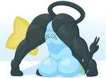 anthro anthrofied ass_up big_breasts big_butt breasts butt female genitals huge_breasts jack-o'_pose navel nude pokemorph pose pussy simple_background solo tattoo thick_thighs white_background womb_tattoo dullyarts nintendo pokemon carol_(dullyarts) generation_4_pokemon luxray pokemon_(species) hi_res meme