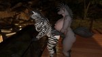 anal anal_penetration animal_genitalia anthro balls big_breasts big_penis breasts dominant dominant_gynomorph dominant_intersex duo equine_genitalia erection fur genitals gynomorph gynomorph/male gynomorph_penetrating gynomorph_penetrating_male hair hand_on_butt intersex intersex/male intersex_penetrating intersex_penetrating_male looking_at_another looking_at_partner male male_penetrated muscular muscular_male nipples nude open_mouth outside_sex penetration penis public public_nudity public_sex sex smile stripes tail fenriswuffy reptilligator_(modeler) disney the_lion_king shenzi_(the_lion_king) equid equine hyena mammal spotted_hyena zebra 16:9 3d_(artwork) absurd_res digital_media_(artwork) hi_res widescreen