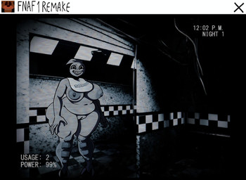 anthro big_breasts big_butt breasts butt female genitals huge_butt looking_at_viewer machine navel nipples non-mammal_breasts non-mammal_navel non-mammal_nipples non-mammal_vulva nude overweight smile solo teeth text vulva gallo_wazavi five_nights_at_freddy's fnaf_1_remake scottgames chica_(fnaf) chick_(fnaf_1_remake) animatronic avian bird chicken galliform phasianid robot english_text hi_res monochrome