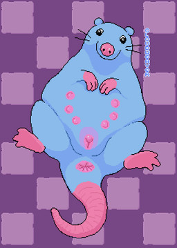 anus blinking blue_body blue_fur derp_eyes female feral floor fur genitals lying multi_nipple nipples on_back on_ground presenting rat_tail slightly_chubby solo squigglevision tail tile tile_floor vibrating vulva whiskers cloudweaver_(artist) pizza_tower brick_(pizza_tower) mammal murid murine rat rodent stupid_rat_(pizza_tower) animated digital_media_(artwork) hi_res pixel_(artwork) pixel_animation