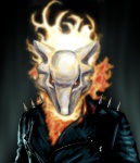 bone clothing fire jacket leather leather_clothing leather_jacket leather_topwear male skull solo topwear heavenhairsixes marvel nintendo pokemon ghost_rider generation_1_pokemon marowak pokemon_(species) bust_portrait crossover digital_media_(artwork) hi_res portrait