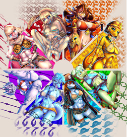 abs accessory alternate_costume animal_print anthro arm_tattoo arm_under_breast armband bandeau barely_visible_genitalia barely_visible_vulva bedroom_eyes bent_leg big_breasts bikini biped black_clothing black_legwear black_thigh_highs blonde_hair blue_body blue_clothing blue_eyes blue_hair blue_panties blue_scales blue_topwear blue_underwear bone bone_frill bottomless bottomless_anthro bottomless_female bottomwear bra bracelet breasts brown_eyes brown_hair butt butt_from_the_front camel_toe cheetah_print claws clothed clothed_anthro clothed_female clothing collar crop_top crossgender egyptian egyptian_clothing egyptian_headdress eyebrow_piercing eyebrow_ring eyebrow_through_hair eyebrows facial_horn facial_piercing facial_tattoo feathered_tail feathered_wings feathers feet female finger_claws fingers frill_(anatomy) front_view genitals glistening glistening_body glistening_scales green_body green_hair green_scales grey_body grey_feathers group hair hair_bun half-closed_eyes hand_on_crotch hand_on_hip hands_on_hips hands_on_legs hands_on_thighs head_turned holding_object horn hotpants humanoid_feet humanoid_hands jacket jewelry kneeling leg_tattoo legwear long_hair long_tail looking_at_viewer looking_down low-angle_view markings medium_breasts medium_hair midriff mtf_crossgender narrowed_eyebrows narrowed_eyes navel necklace nipple_outline nipples non-mammal_breasts non-mammal_nipples on_one_leg open_clothing open_jacket open_mouth open_smile open_topwear panties pattern_background piercing pink_body pink_feathers pink_hair pink_scales pirate_hat pirate_outfit plantigrade pose presenting presenting_hindquarters pubes purple_body purple_eyes purple_hair purple_scales pussy_tape raised_leg red_bikini red_clothing red_hair red_swimwear ring_piercing scales seductive sharp_teeth shin_guards shirt short_hair short_tail shorts shoulder_pads shoulder_tattoo simple_background skimpy skull smile smirk smoke smoking smoking_pipe smug spiked_tail spikes spikes_(anatomy) standing striped_markings stripes swimwear tail tape tattoo teeth thigh_highs three-quarter_view toe_claws toes tongue tongue_piercing toothy_smile topwear translucent translucent_hair twin_buns two-piece_swimsuit underwear usekh vulva white_background white_body white_scales wings worm's-eye_view yellow_clothing yellow_eyes yellow_panties yellow_underwear kuroonivt cavemanon_studios cooking_with_tracy goodbye_volcano_high i_wani_hug_that_gator ko_op_(game_developer) fang_(gvh) mia_moretti nick_(gvh) reed_(gvh) reeda rosa_(gvh) stella_(gvh_beta) tracy_(cwt) trish_(gvh) aquilops baryonyx ceratopsian ceratopsid chasmosaurine dinosaur dromaeosaurid hadrosaurid marginocephalian ornithischian ornithopod parasaurolophus prehistoric_species pterosaur reptile saurischian scalie spinosaurid stegosaurian stegosaurus theropod thyreophoran triceratops velociraptor 2024 absurd_res collage_(artwork) colored hi_res multiple_images pinup shaded