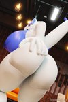 anthro areola big_butt biped breasts butt female holding_butt nipples nude pupils solo thick_thighs magicallylewd nintendo pokemon generation_2_pokemon legendary_pokemon lugia pokemon_(species) 2:3 3d_(artwork) absurd_res digital_media_(artwork) hi_res