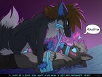anthro anthro_on_feral anthro_penetrating barking bdsm bestiality blue_eyes bondage bound brown_hair collar countershading dialogue dominant dominant_female duo feet female female_feral feral feral_penetrated foot_on_face fur grey_body grey_fur hair impregnation_request leash leash_bondage leash_in_mouth leash_in_own_mouth male male/female male_on_feral object_in_mouth on_top penetration speech_bubble submissive submissive_male pankallisti circe_(pankallisti) malakai_(malakai) canid canine canis mammal wolf hi_res incest_(lore) mother_(lore) mother_and_child_(lore) mother_and_son_(lore) parent_(lore) parent_and_child_(lore) parent_and_son_(lore) son_(lore)