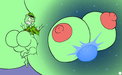 anthro areola astronomical_hyper big_areola big_breasts big_butt big_nipples bodily_fluids bottom_heavy breast_expansion breast_squish breasts bubble_butt butt camo camo_clothing camo_print camo_shirt camo_topwear clothing curvy_figure erect_nipples expansion eyelashes fangs female fur green_body green_fur green_pupils grin hand_on_breast hat headgear headwear heart_nose heart_symbol huge_areola huge_breasts huge_butt huge_nipples hyper hyper_areola hyper_breasts hyper_nipples logo looking_pleasured military_cap nipples pattern_clothing pattern_shirt pattern_topwear pupils shirt smile solo squish sweat sweatdrop teeth text thick_thighs topwear thatdawgmurray happy_tree_friends flippy_(htf) bear mammal aliasing artist_logo artist_name digital_media_(artwork) hi_res signature male_(lore)