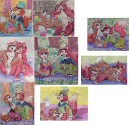 69_position abs anthro anthro_on_anthro anthro_penetrated anthro_penetrating anthro_penetrating_anthro areola balls blue_eyes blush bottomwear breasts brown_body brown_fur brown_tail canon_x_oc chair_position clothed clothed_anthro clothed_female clothed_male clothing countershading cunnilingus dipstick_tail dress duo erection eyelashes eyeshadow fellatio female female_anthro female_penetrated from_behind_position fur genitals gloves grass green_bottomwear green_clothing green_hat green_headwear green_pants green_topwear handwear hat headgear headwear kissing licking lipstick looking_pleasured makeup male male/female male_anthro male_penetrating male_penetrating_female markings nature_background nipple_fetish nipple_lick nipple_play nipples nude nude_anthro nude_female nude_male oral outside pants penetration penile penile_penetration penis_in_vagina pink_areola pink_clothing pink_dress plant purple_eyeshadow red_body red_fur red_lipstick red_tail sex sitting tail tail_markings tongue toony topwear tree vaginal vaginal_penetration white_body white_clothing white_countershading white_gloves white_handwear white_tail_tip puku83 disney disney's_pinocchio "honest"_john_foulfellow roxanne_(puku83) canid canine fox mammal red_fox true_fox 2016 colored_pencil_(artwork) graphite_(artwork) hi_res multiple_images traditional_media_(artwork)