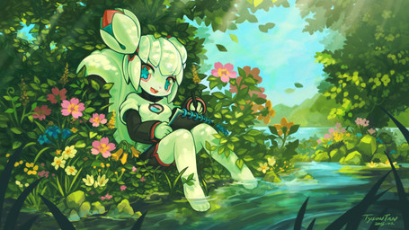 4_toes :d animal_ears anthro barefoot biped black_clothing black_shirt black_topwear blue_eyes blue_sky bottomwear chinese_commentary clothing colored_skin commentary dappled_sunlight detailed_background double_bun english_commentary feet female flower forest hair hair_bun holding_stylus leaf light long_sleeves machine mascot mountain nature open_mouth outside pen pink_eyes plant plantigrade pupils rock scenery shirt shorts sitting sky smile solo spandex spandex_shorts splash_image squirrel_ears squirrel_tail stylus sunlight symbol_in_eye tail thin_calves thin_legs thin_thighs three-quarter_view tight_bottomwear tight_clothing tight_shorts toes topwear tree tsurime unusual_pupils water white_body white_clothing white_hair white_shirt white_skin white_topwear wind tyson_tan kde krita_(copyright) kiki_the_cyber_squirrel android mammal robot rodent sciurid tree_squirrel 2015 absurd_res digital_media_(artwork) hi_res huge_filesize krita_(artwork) official_art signature widescreen