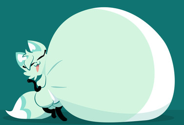 :3 abdominal_bulge anthro belly big_belly bloated blue_body blue_fur cheek_tuft countershade_belly countershading dipstick_tail eyelashes eyes_closed facial_tuft female fur gloves_(marking) head_tuft huge_belly hyper hyper_belly leg_markings markings multicolored_body multicolored_fur open_mouth open_smile overweight overweight_anthro overweight_female smile socks_(marking) solo tail tail_markings tongue tuft white_body white_fur smuggoblin chikn_nuggit slushi_(chikn_nuggit) canid canine fox mammal 2026 digital_drawing_(artwork) digital_media_(artwork) full-length_portrait hi_res portrait