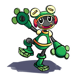3_fingers 3_toes anthro black_eyes feet fingers green_body grey_arms grey_legs light machine male male_anthro metallic_body multicolored_body noseless on_one_leg red_tongue simple_background smile smiling_at_viewer solo sparkles sparkling_eyes standing toes tongue white_background altermentality capcom mega_man_(series) mega_man_battle_network toadman.exe amphibian frog robot robot_anthro toad_(frog) 1:1 2023 colored digital_drawing_(artwork) digital_media_(artwork) english_description lighting shaded