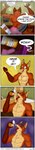abs absurd_res anthro back_muscles canid canine chest_tuft clenched_teeth clothed clothing comic comic_panel condom dialogue disney english_text fox fur green_eyes hi_res logan_silver long_image male mammal muscular muscular_anthro muscular_male neck_tuft nick_wilde nipples open_mouth pecs pink_nipples red_body red_fox red_fur sexual_barrier_device solo speech_bubble tall_image teeth text tongue tongue_out topless topless_anthro topless_male towel towel_only true_fox tuft zootopia