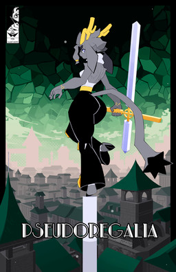 anthro antlers blue_eyes bottomwear bracelet clothing detailed_background eyebrows female floppy_ears fur grey_body grey_fur hair holding_object holding_weapon hooves horn jewelry long_ears long_tail looking_at_viewer melee_weapon on_one_leg pants rear_view short_hair solo standing sword tail text thick_eyebrows unguligrade weapon kingsus pseudoregalia sybil_(pseudoregalia) bovid caprine lagomorph mammal digital_drawing_(artwork) digital_media_(artwork) hi_res watermark