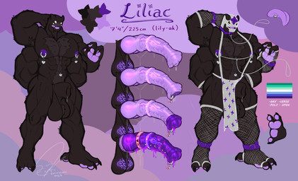 3_fingers accessory animal_genitalia animal_penis anthro balls blush blush_lines bodily_fluids body_hair cock_ring equine_genitalia equine_penis equine_penis_with_foreskin feet fingers foreskin fur genitals hybrid_genitalia hybrid_penis jewelry knot knotted_penis lgbt_pride male navel navel_piercing pawpads penis penis_accessory penis_jewelry piercing pink_tongue pride_colors sheath text tongue vein veiny_penis vincian_pride_colors entitropy liliac_weaver_(entitropy) arachnid arthropod spider absurd_res hi_res