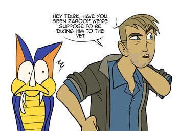 anthro anthro_pred beard bent_ear biped black_eyes blue_body blue_clothing blue_eyes blue_scales blue_shirt blue_topwear brown_clothing brown_eyebrows brown_hair brown_jacket brown_topwear casual_nudity cheek_bulge clothed clothed_human clothed_human_nude_anthro clothed_male clothing constricted_pupils dialogue duo_focus eyebrows facial_hair facial_horn fangs feral feral_prey fist glance glancing_back group hair hand_behind_neck horn humor jacket looking_at_another looking_back looking_back_at_another male multicolored_body multicolored_scales narrowed_eyes nose_horn nude nude_anthro nude_male open_mouth orange_inner_ear pointy_ears puffed_out_chest pupils raised_eyebrow scales searching shirt shocked simple_background small_pupils speech_bubble standing surprised tail tail_in_mouth talking_to_another teeth text toony topwear trio two_tone_body two_tone_scales ventral_scales vore white_background white_nose_horn white_sclera wide_hips wondering yellow_body yellow_scales yellow_underbelly ranfordgallus kratts'_creatures pbs wild_kratts zoboomafoo martin_kratt ttark zoboomafoo_(character) coquerel's_sifaka dinosaur human lemur mammal prehistoric_species primate reptile scalie sifaka strepsirrhine 2025 colored crossover digital_drawing_(artwork) digital_media_(artwork) english_text flat_colors