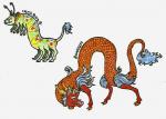 asian_mythology collaboration dragon duo east_asian_mythology eastern_dragon feral hybrid layra louvelex mammal multi_arm multi_leg multi_limb mythological_creature mythological_scalie mythology scales scalie smile suid suina sus_(pig) tail wild_boar