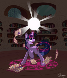 book cutie_mark female feral fur hair horn long_hair magic multicolored_hair psychodikdik purple_body purple_eyes purple_fur purple_hair quadruped short_hair solo spell tail two_tone_hair unknown_artist friendship_is_magic hasbro my_little_pony mythology twilight_sparkle_(mlp) equid equine mammal mythological_creature mythological_equine unicorn 2012 hi_res