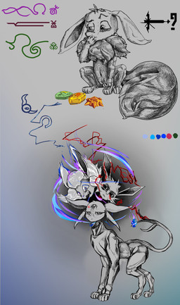 blood bodily_fluids clitoris corruption evolutionary_stone female feral genitals group magic mutation solo transformation trio vulva molb_(artist) nintendo pokemon warhammer_(franchise) eevee eeveelution espeon flareon generation_1_pokemon generation_2_pokemon jolteon pokemon_(species) absurd_res hi_res sketch