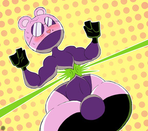 anthro bar_emanata blush blush_lines bodily_fluids boots bottom_heavy bulge clothing covered_mouth curvy_figure emanata eyelashes eyewear femboy footwear gloves halftone_background handwear heart_nose heart_symbol laser laser_beam legwear leotard logo male markings mole_(marking) navel_outline non-existant_waist pattern_background shoes simple_background small_waist solo sunglasses sweat sweatdrop sweater text thick_thighs thigh_boots thigh_highs topwear turtleneck waist_shrinking wasp_waist wide_hips thatdawgmurray happy_tree_friends the_mole_(htf) eulipotyphlan mammal mole_(animal) 2025 aliasing artist_logo artist_name digital_media_(artwork) halftone hi_res signature