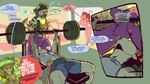 advertisement bulge green_hair gynomorph hair intersex kissing public public_erection spotting kenno_arkkan malina_miller_(huldinha) sharon_(my_life_with_fel) fish hyena mammal marine shark 16:9 digital_media_(artwork) hi_res widescreen