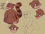 anthro butt cartoon_network caught_staring embarrassed looking_at_viewer male mammal masturbation momoskinks nude procyonid raccoon raised_tail regular_show rigby_(regular_show) solo tail