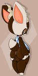 anthro anus balls butt clothed clothing genitals holding_butt horn looking_back male narrowed_eyes shirt simple_background smile solo topwear dustyspaghetti animal_crossing nintendo zell_(animal_crossing) antelope bovid gazelle mammal hi_res