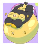 >w< air_inflation anthro balloon_popping belly belly_expansion belly_inflation belly_squish big_belly big_breasts big_butt black_bottomwear black_clothing black_ear_tips black_nose black_pants black_shirt black_tail_tip black_topwear body_inflation border bottomwear breast_expansion breasts butt butt_expansion clothing cosplay_pikachu_(costume) dipstick_ears dipstick_tail ear_markings expansion eyes_closed female floating heart_tail huge_belly huge_breasts huge_butt hyper hyper_belly hyper_breasts hyper_butt hyper_inflation immobile inflation inflation_fetish markings mask multicolored_ears pants pink_bottomwear pink_clothing pink_mask pink_pants power_balloon purple_background red_cheeks shirt simple_background smile solo spandex sports_mask sportswear squish tail tail_markings tight_clothing topwear white_border wrestling_mask wrestling_outfit yellow_ears yellow_tail tr45hb1n mario_bros nintendo pokemon pikachu_libre susie_(reathe) generation_1_pokemon pikachu pokemon_(species) 2023 cel_shading colored digital_media_(artwork) hi_res shaded