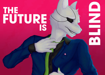 5_fingers accessory anthro black_nose clothing collared_shirt colored_nails dress_shirt eye_patch eyewear fingers fur grey_body grey_fur hair male male_anthro nails necktie opening_shirt pocket_square shirt simple_background smile solo suit text topwear undressing_self cutebunnyboi hare lagomorph leporid mammal rabbit digital_drawing_(artwork) digital_media_(artwork) half-length_portrait hi_res portrait