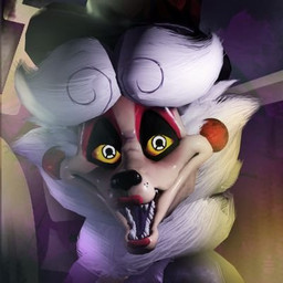 anthro clothing eyeshadow female fur hair lipstick looking_at_viewer machine makeup open_mouth smile solo teeth r3al_studios miller's_fantasy_party miller_(millers_fantasy_party) animatronic canid canine mammal robot 1:1 3d_(artwork) digital_media_(artwork) low_res