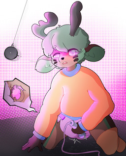 anthro antlers balls blush bodily_fluids bound camera camera_view caught_in_the_act chastity_cage chastity_device clean_diaper clothed clothing cum diaper embarrassed erection forced genital_fluids genitals horn humanoid_genitalia humiliation hypnosis hypnotic_eyes hypnotic_screen male mind_control open_mouth penile penis pink_chastity_cage ringed_eyes sex_toy simple_background smile solid_chastity_cage solo submissive submissive_male tail text vibrator vibrator_on_diaper vibrator_on_penis wand_vibrator wearing_chastity_cage wearing_chastity_device sebsorsomthin deer mammal english_text hi_res signature
