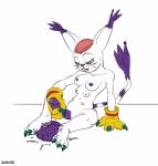 6_breasts blush brain brain_fondling breasts claws ear_tuft empty_skull erection feet foot_fetish fur genitals gore gynomorph hindpaw intersex multi_breast nipples nude open_mouth open_skull organs paws penis sackless solo toes tuft white_body white_fur schwoo bandai_namco digimon zhiral digimon_(species) felid gatomon mammal absurd_res hi_res