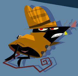 andromorph angry anthro black_body black_fur bound brown_clothing clothing coat footwear fur genitals gold_(metal) gold_tooth hands_behind_back hands_tied hat headgear headwear intersex on_ground pink_nose pupils red_pupils shoes solo topwear vulva spongestick594 happy_tree_friends the_rat_(htf) mammal murid murine rat rodent digital_media_(artwork) hi_res