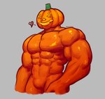 big_muscles big_pecs food for_a_head fruit heart_symbol holidays huge_muscles male muscular muscular_arms muscular_humanoid muscular_male orange_body pecs plant pumpkin pumpkin_head simple_background smile solo dynogreeno halloween elemental_creature elemental_humanoid flora_fauna humanoid object_head plant_humanoid hi_res