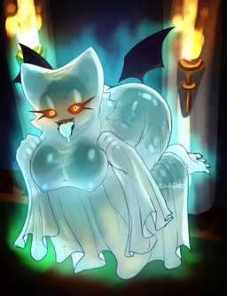 anthro bat_wings bedsheet_ghost big_breasts bodily_fluids breasts eyelashes female floating half-closed_eyes looking_at_viewer membrane_(anatomy) membranous_wings narrowed_eyes nipple_outline open_mouth open_smile red_sclera saliva sharp_teeth smile solo teeth text tongue tongue_out twitter_handle wings yellow_eyes jollysart sega sonic_the_hedgehog_(series) rouge_the_bat bat ghost mammal spirit 2024 animated artist_name no_sound short_playtime video