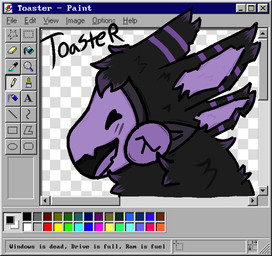 4_ears anthro black_body black_fur fur machine male multi_ear solo text 0x52b microsoft microsoft_paint_(copyright) toaster_(0x52b) protogen digital_media_(artwork) english_text microsoft_paint_(artwork)