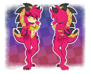 anthro bra choker clothing female horn jewelry necklace panties pig_nose shell spikes tail underwear wristband yellow_eyes demichan sega sonic_the_hedgehog_(series) drifa_(eggbot15) fan_character armadillo mammal suid suine warthog xenarthran digital_media_(artwork) hi_res