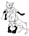 4:5 anatomically_correct animal_genitalia animal_penis anthro anthro_on_feral bestiality bite biting_lip biting_own_lip black_and_white canid canine canine_genitalia canine_penis canis chemise clothed clothed_sex clothing coppertone_(sunscreen) cunnilingus domestic_dog duo erection female female_on_feral feral fox foxxfire genitals gloves_(marking) interspecies knot licking lingerie lips male male/female male_on_anthro mammal markings monochrome nightgown nude oral panties panties_down parody partially_clothed penis pussy self_bite sex sheath surprise tail tongue tongue_out underwear underwear_down undressing vaginal white_sheath
