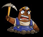 angry anthro armor biped brown_body clothing hard_hat headgear helmet humanoid_hands overalls shirt simple_background slightly_chubby solo topwear transparent_background marimosgoldfish animal_crossing nintendo mr._resetti eulipotyphlan mammal mole_(animal) 2023 alpha_channel hi_res