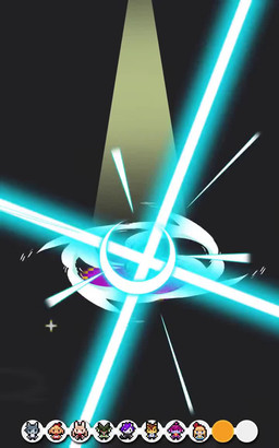 5_fingers ambiguous_gender anthro arm_cannon big_breasts bodily_fluids breasts brown_body brown_fur brown_hair clothing curled_tail detailed_background dress electronics eyewear eyewear_on_head female female_anthro fingers fur gameplay_mechanics goggles goggles_on_head group hair headphones heart_symbol laser machine open_mouth purple_eyes spacecraft star stepping_on_another summoning sweat sweatdrop tail text transformation transformation_sequence trio vehicle vehicular_manslaughter weapon_arm whiskers yellow_clothing yellow_dress kaips psibunny cygames gameoverse glitch_productions world_flipper gobbles_(gameoverse) kaboodle_(gameoverse) kit_bodega dinosaur felid feline human mammal orb_robot prehistoric_species reptile robot scalie 2026 5:8 animated crossover digital_media_(artwork) english_text high_framerate pixel_(artwork) pixel_animation short_playtime sound video male_(lore)