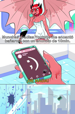after_bath angry anthro bathroom black_horn breasts broken_glass building cellphone cleavage clothed clothing colored_nails detailed_background electronics female glass hair horn membrane_(anatomy) membranous_wings mostly_nude nails non-mammal_breasts one_eye_closed phone red_body red_hair red_nails shampoo short_hair sky solo tail text throwing towel towel_only wet window wings wink la_tiapat mythology dragon mythological_creature mythological_scalie scalie comic spanish_text translated