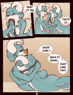 anthro bodily_fluids cock_gag comforting dialogue duo eating_feces eyebrow_piercing eyes_closed facial_piercing fangs feces feces_in_mouth feces_on_body feces_on_face female gag gagged genitals horn hug knot knotted_penis male male/female multicolored_body narrowed_eyes neck_bulge nude onomatopoeia penis piercing puffed_cheeks red_eyes scatplay sound_effects speech_bubble spitting_out tail teal_body tears teeth text two_tone_body kkplus pailo_(kkplus) tori_(kkplus) kobold scalie absurd_res comic english_text hi_res brother_(lore) brother_and_sister_(lore) incest_(lore) sibling_(lore) sister_(lore)